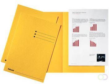 Esselte dossiermap geel karton van 180 g mÃÂ² pak van 100 stuks